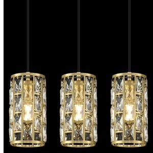 Elegant Gold Crystal Lantern Set